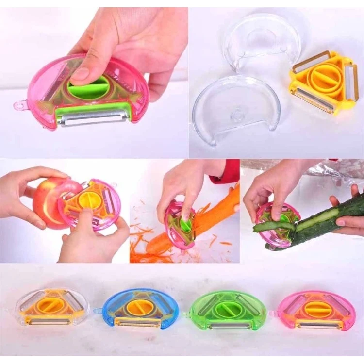 Plastic Multi Function Peeling Knife/Paring Knife 4 Color Available 1