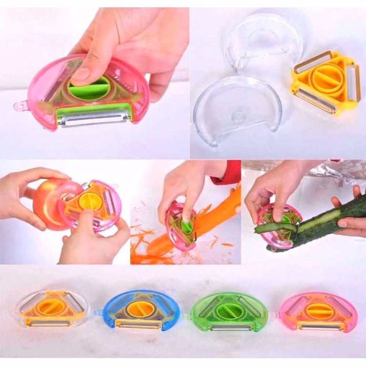 Plastic Multi Function Peeling Knife/Paring Knife 4 Color Available