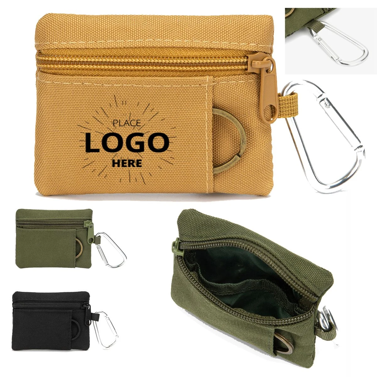 Breathable Water-Resistant Oxford Cloth Mini Multi-Functional Sports Wallet 1