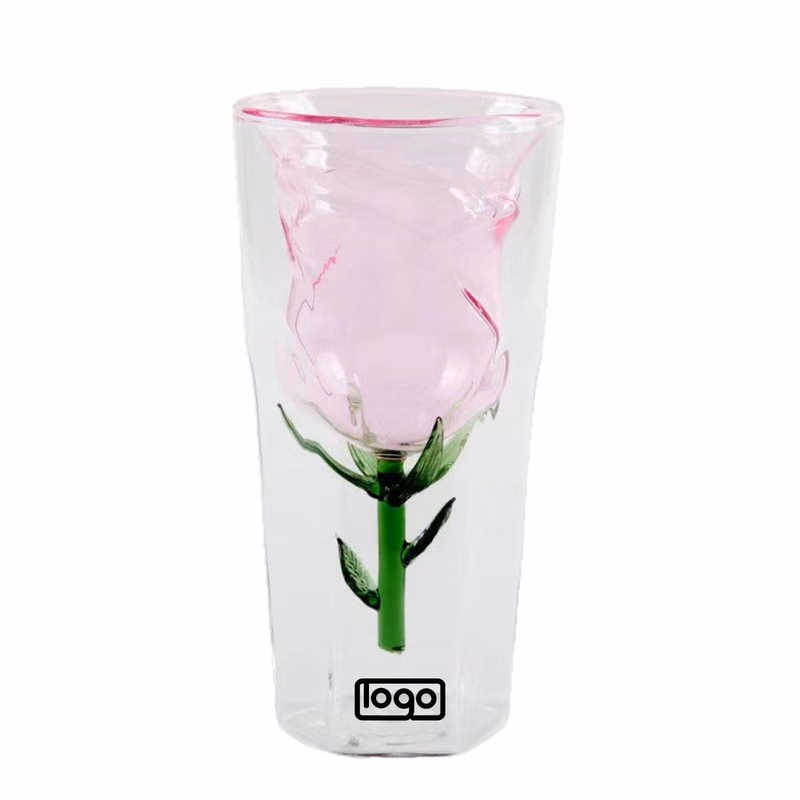 7 oz High Borosilicate Rose Glass