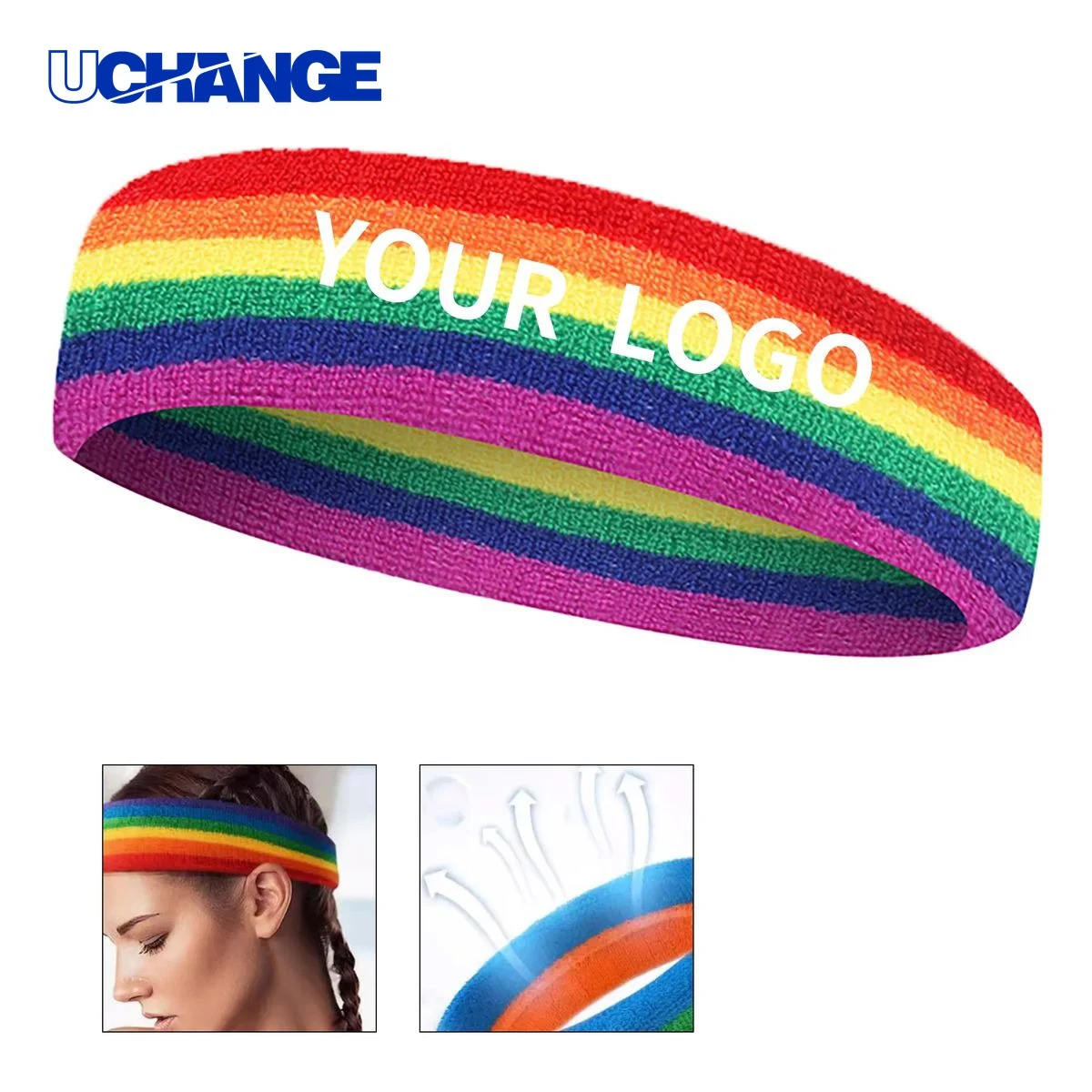 Breathable Pride Headband Band Polyester for Running or Gym 1