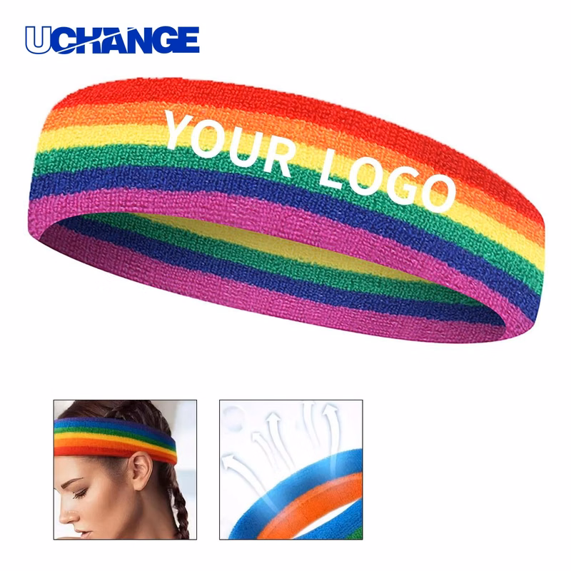 Breathable Pride Headband Band Polyester for Running or Gym