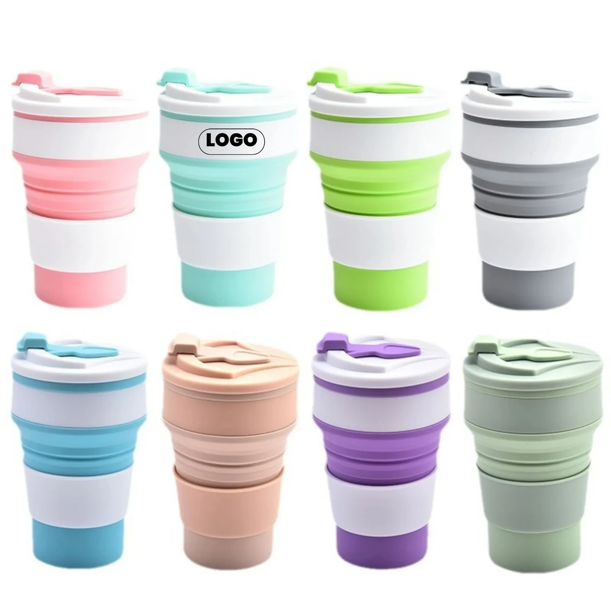 12oz Silicone Collapsible Travel Cup 1