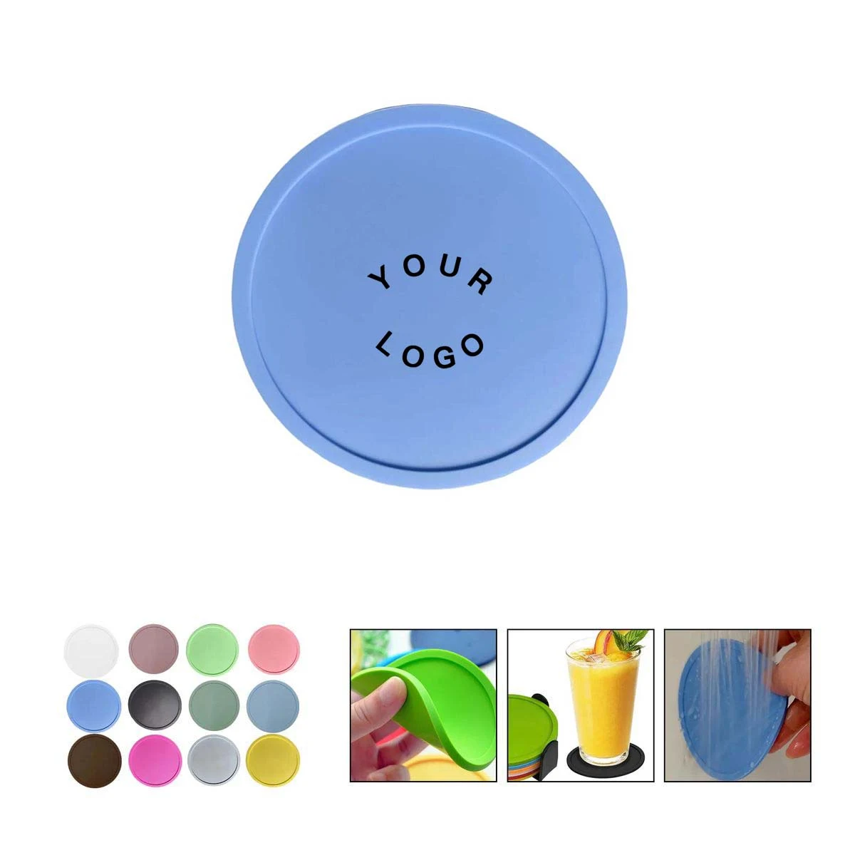 Flexible Silicone Coasters for Hot or Cold Beverages 1