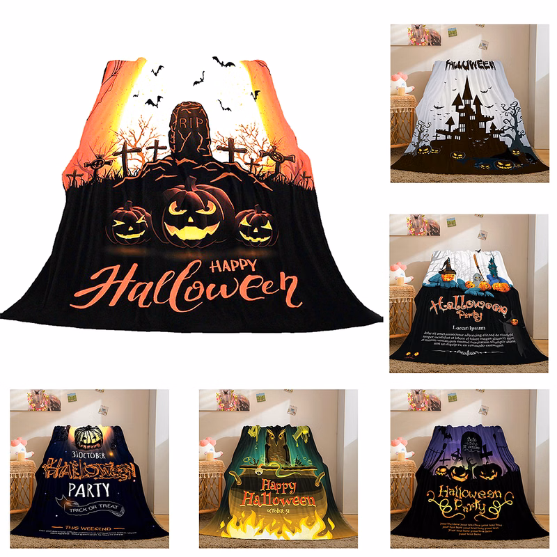 280g /Gsm Halloween Gift Blanket