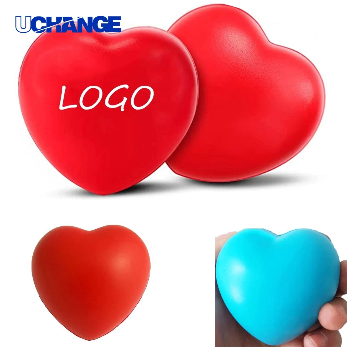 2.7-Inch Heart-Shaped Stress Ball 1