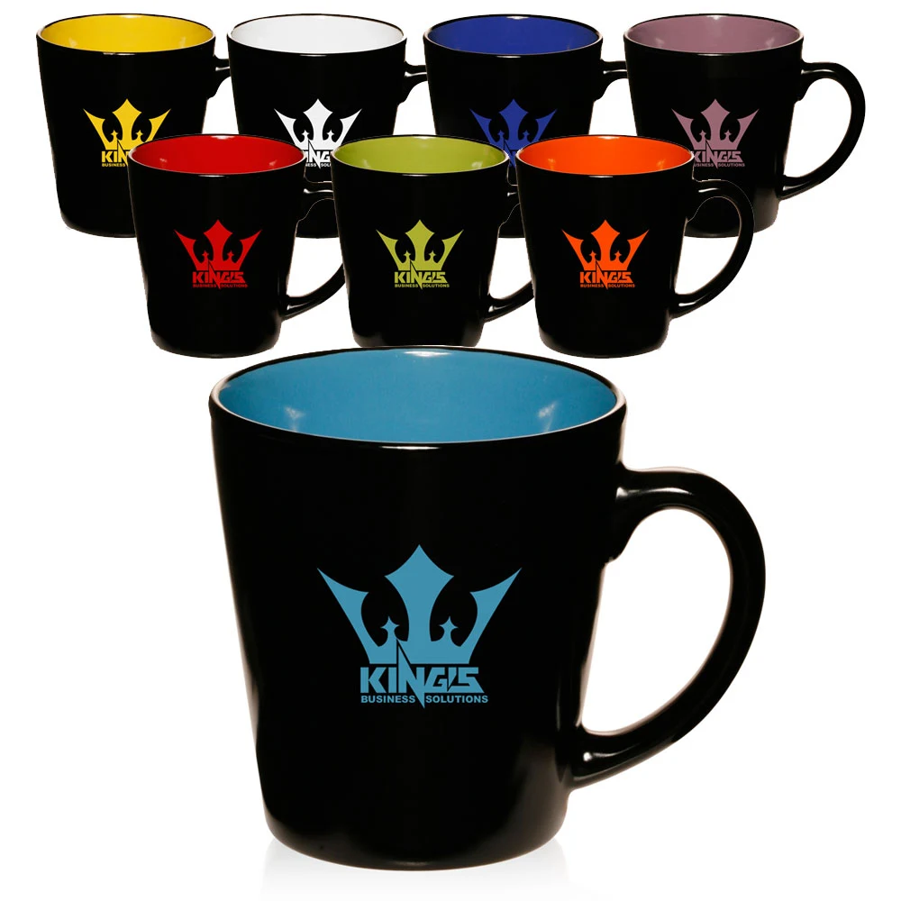12 oz. Two-Tone Latte Custom Mug - Colors 1