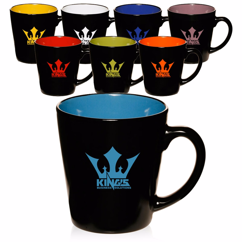 12 oz. Two-Tone Latte Custom Mug - Colors