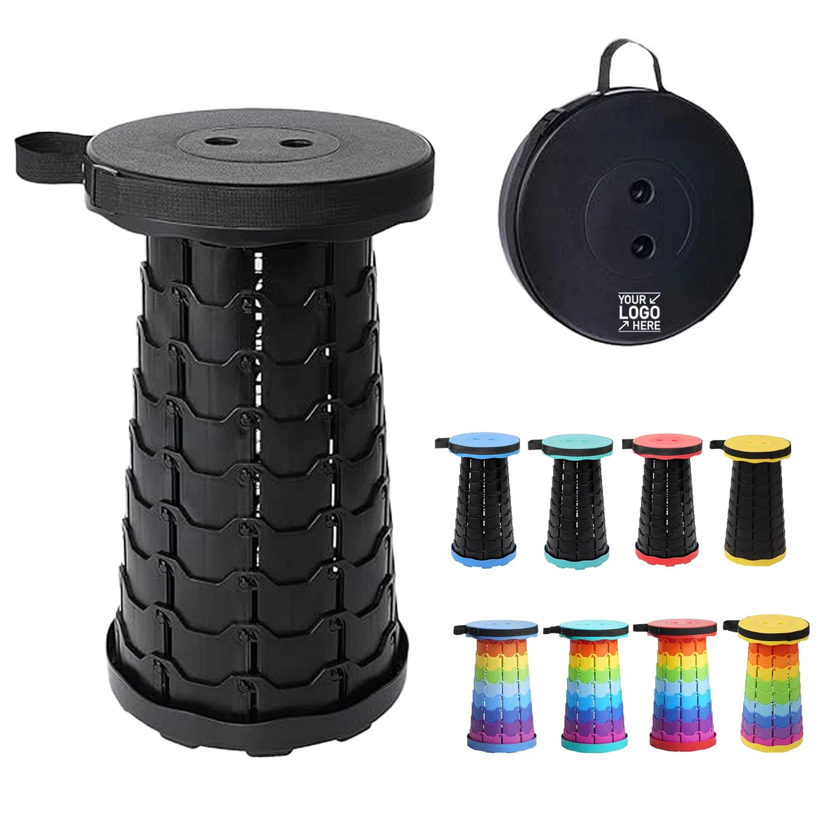 Foldable Telescoping Stool Camping Fishing Portable Stool 1