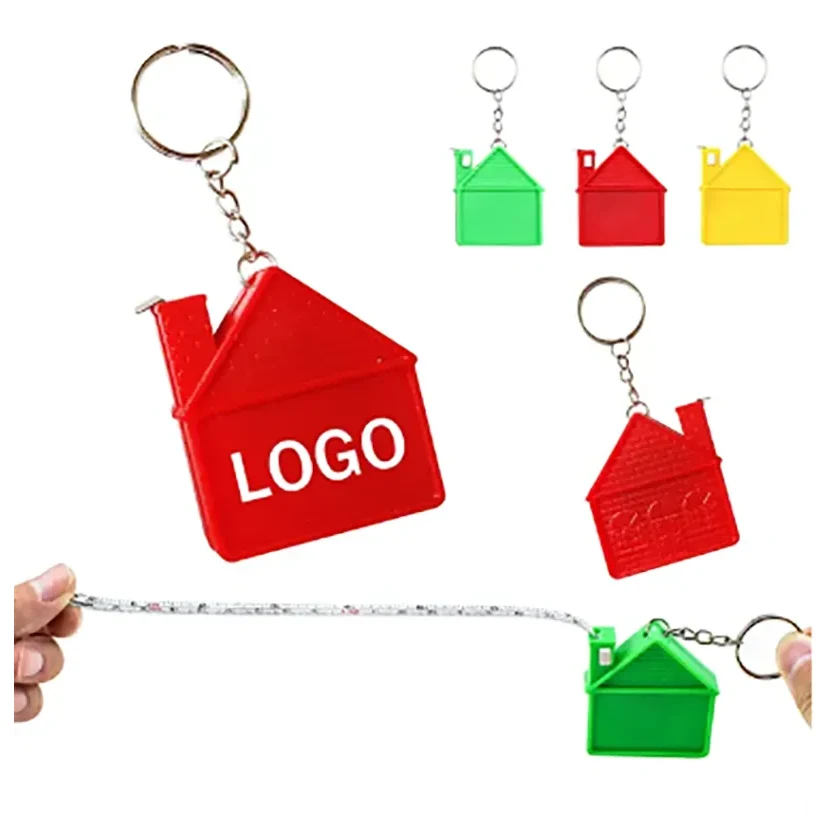 House-Shaped Tape Measure With Keychain 1
