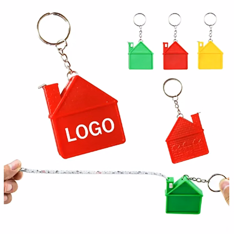 House-Shaped Tape Measure With Keychain
