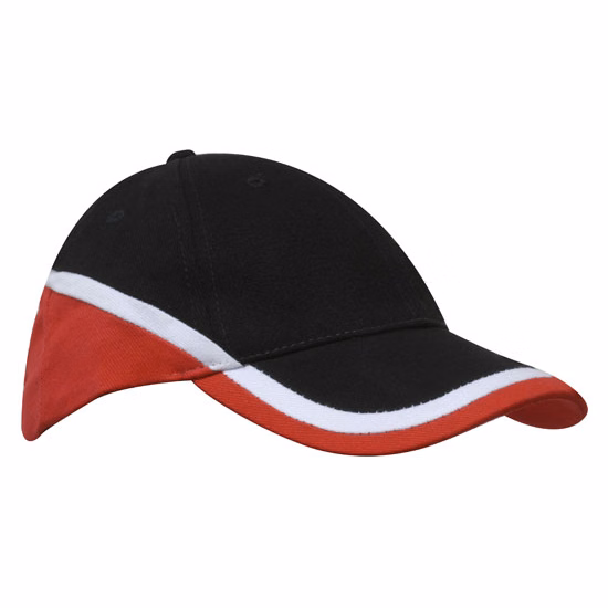 Brushed Heavy Cotton Tri-Coloured Cap