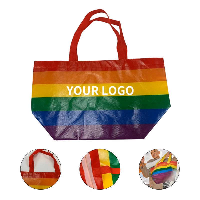 Tote Bag Non Woven Rainbow
