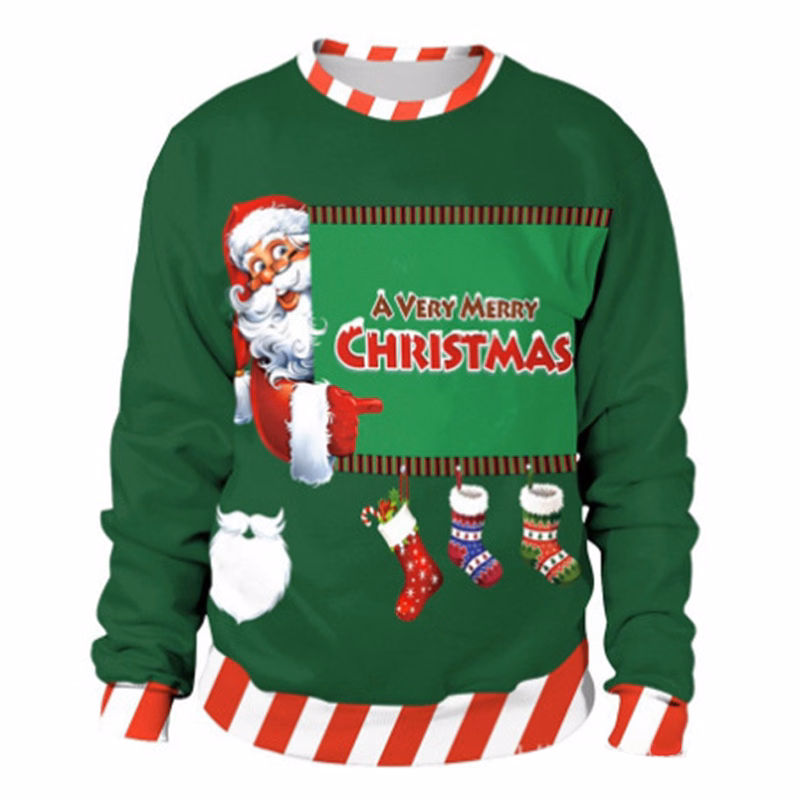 MOQ10 Personalized Merry Christmas Couple Sweatshirts