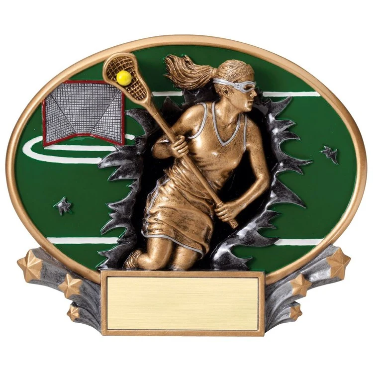 Lacrosse - Female Xplosion Oval Resin Award 1