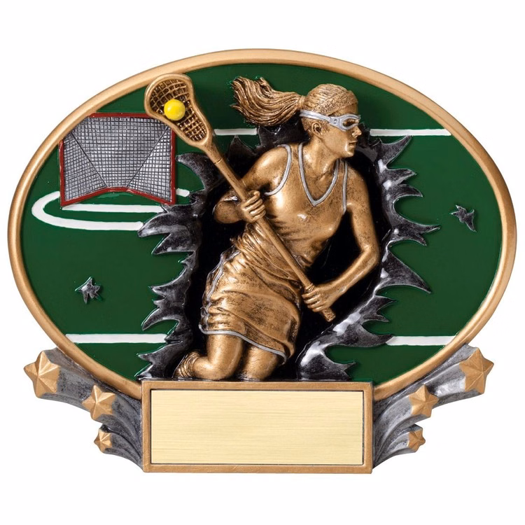 Lacrosse - Female Xplosion Oval Resin Award