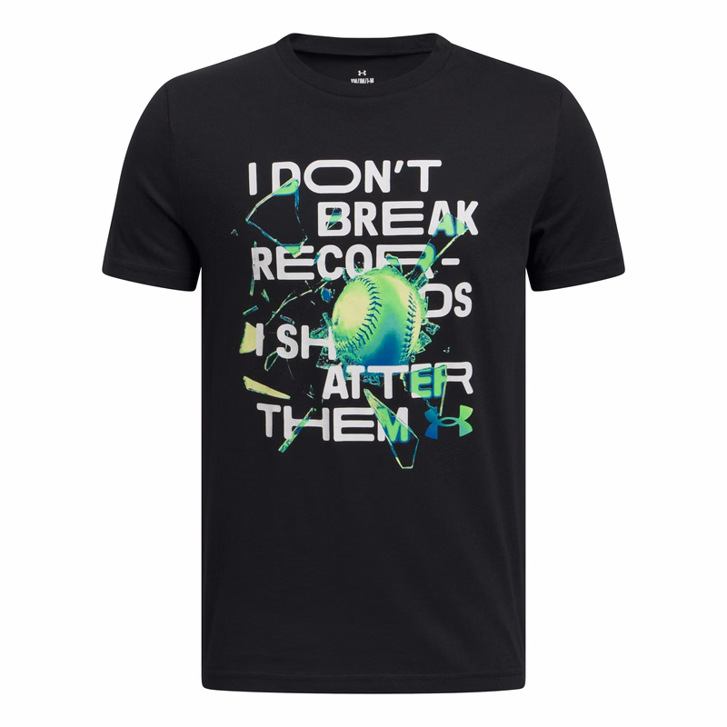 UA Baseball Records Boys' Short Sleeve