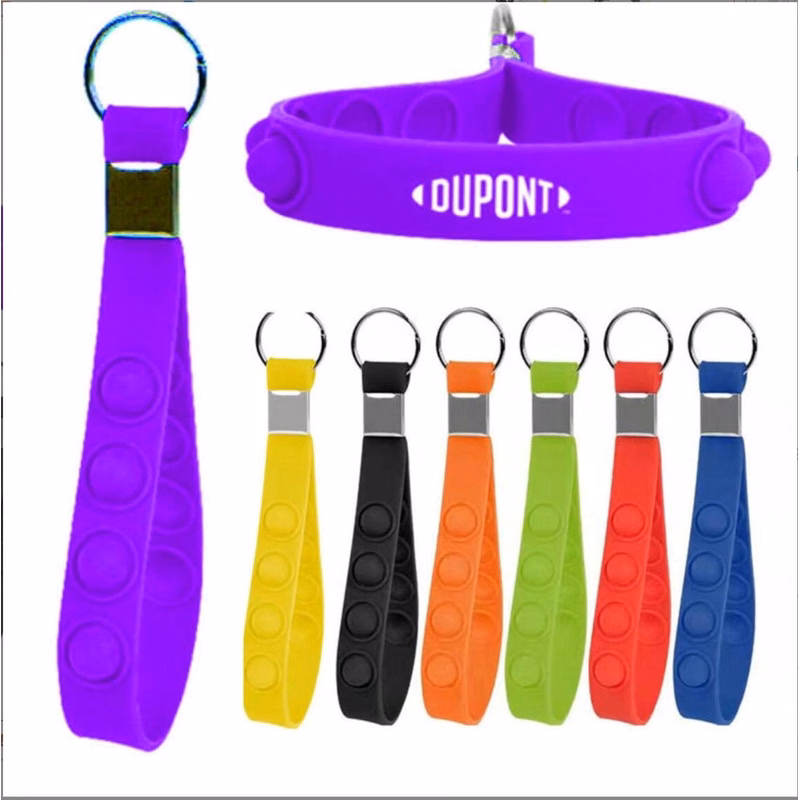 Push Pop Fidget Stress Reliever Keychain