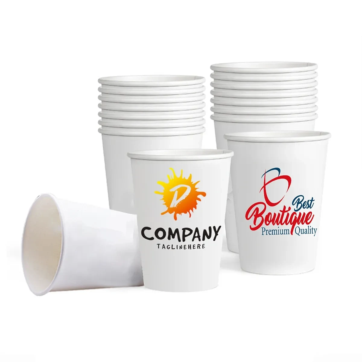 8 Oz Disposable Coffee Beverage Drinking Paper Cup 1