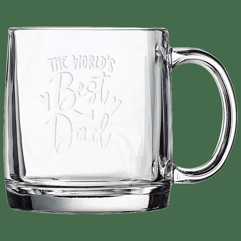 Polar Camel 12 1/4 oz Clear Coffee Mug
