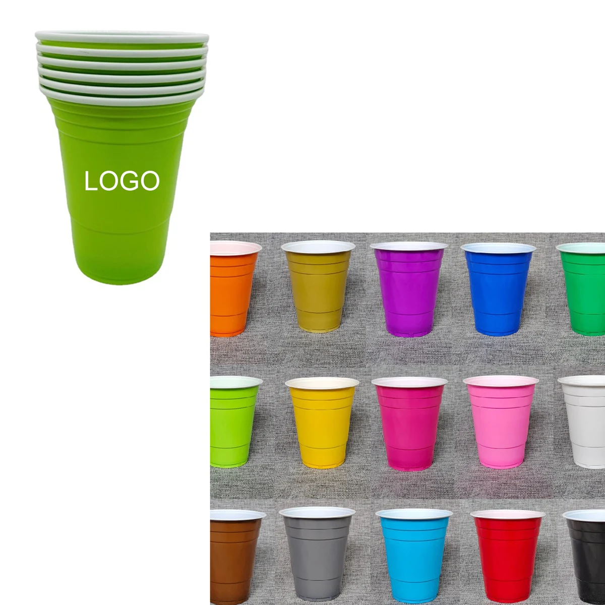 16oz Plastic Party Beer Cup 1