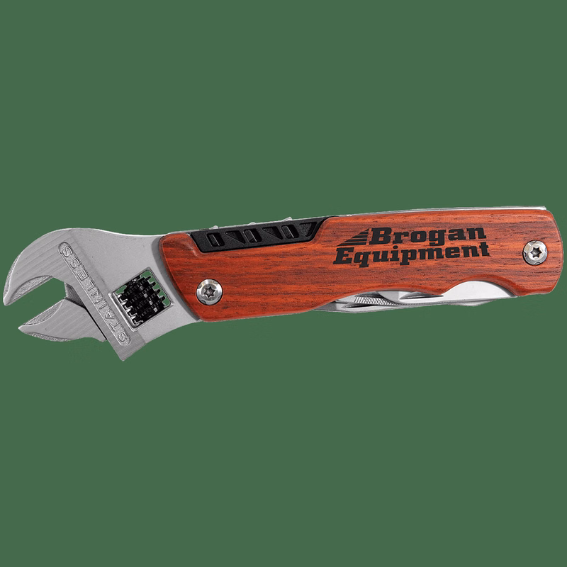 6 1/2" Rosewood Wrench Multi-Tool with Wood Handle/Bag