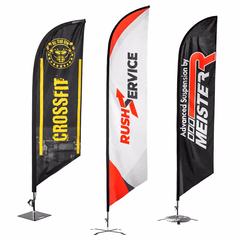 Custom 7' X 2' Small Feather Flags