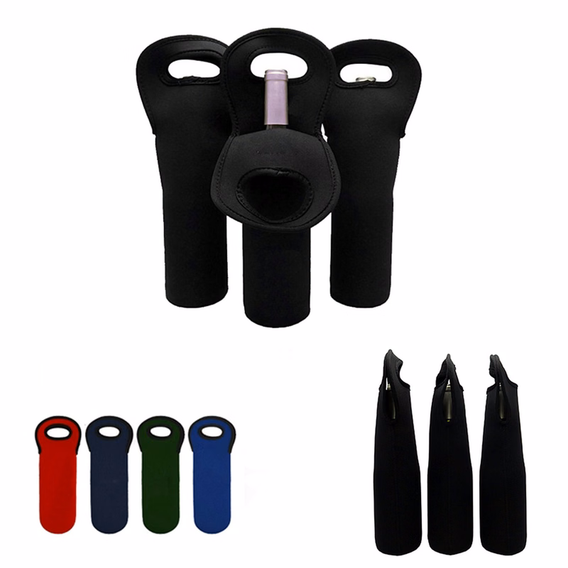 Neoprene Single Wine Bottle Cooler Carrier
