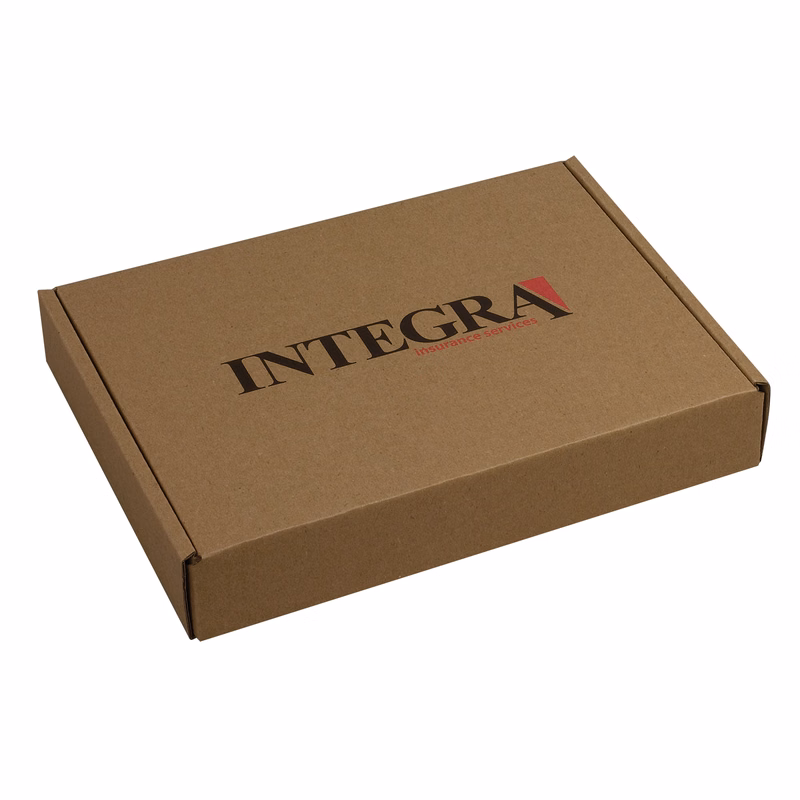 12 1/4" x 9-1/2" x 2" - B-Flute Outside Tuck Box