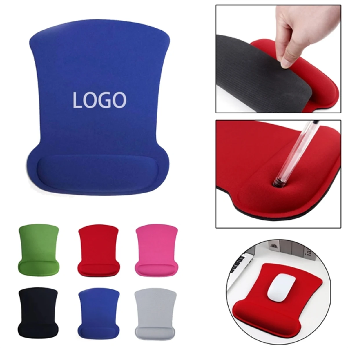 Memory Foam Computer Mouse Pad Wrist Support Rest Mat 1