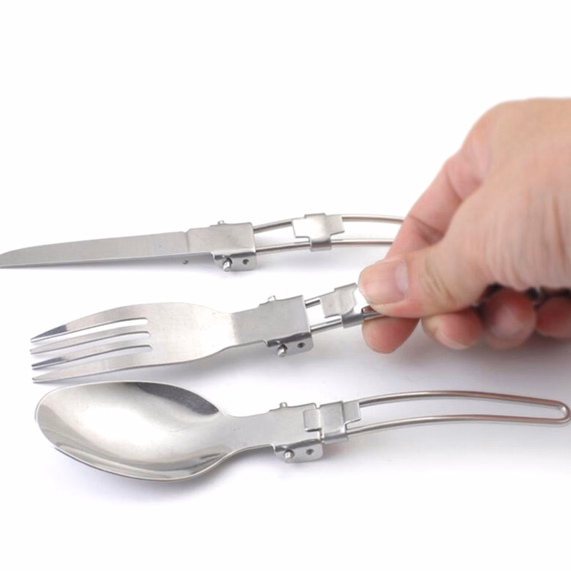 Stainless Steel Tableware Set With Carry Case