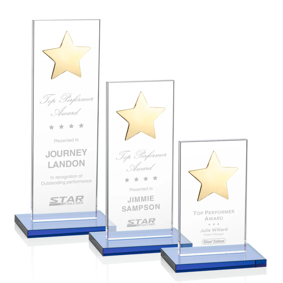 Dallas Star Award - Sky Blue/Gold 1