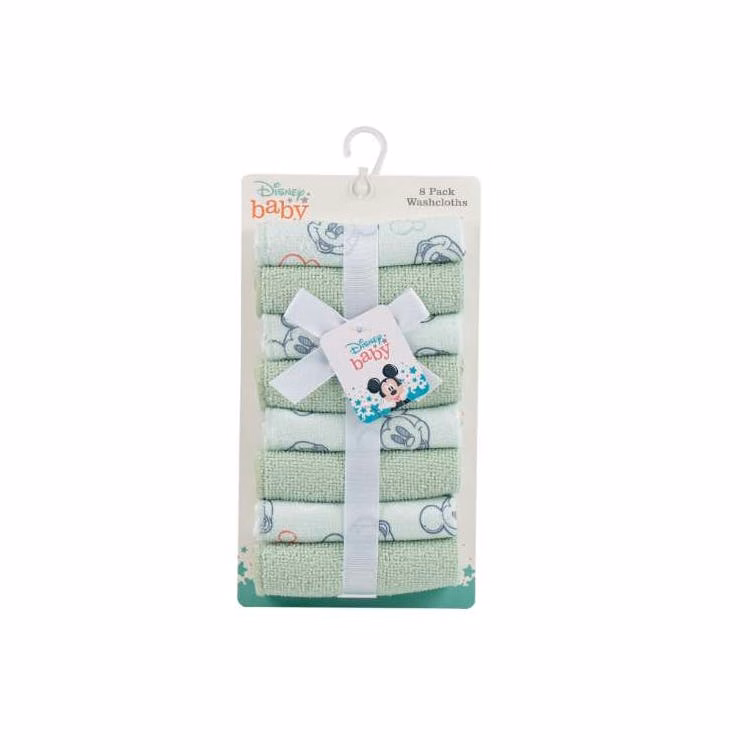 Disney Towel Sets - Mickey Mouse Sage 8 Pk