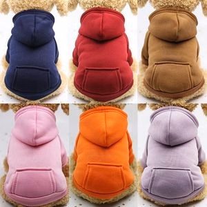 New Winter Dog Hoodie Sweaters With Pockets