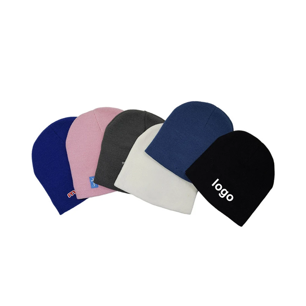 Knit Acrylic Beanie Cap 1