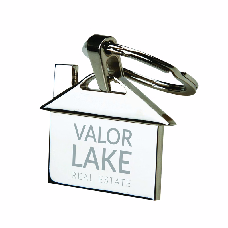 Metal House Shaped Key Chain