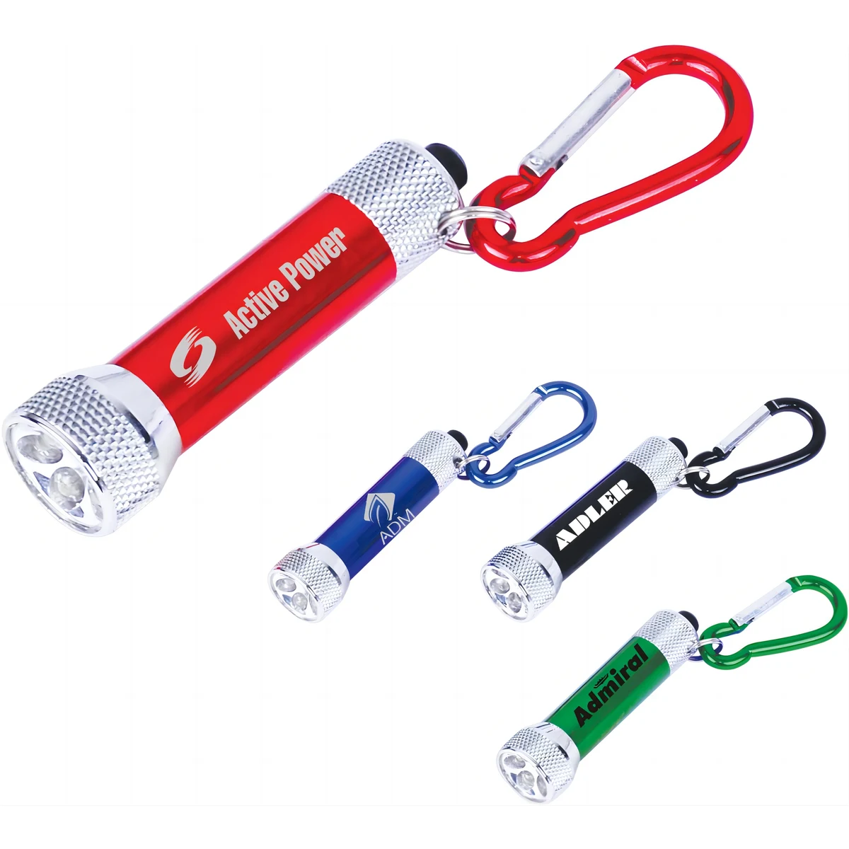 5 LED fashlight with carabiner for easy carrying 1