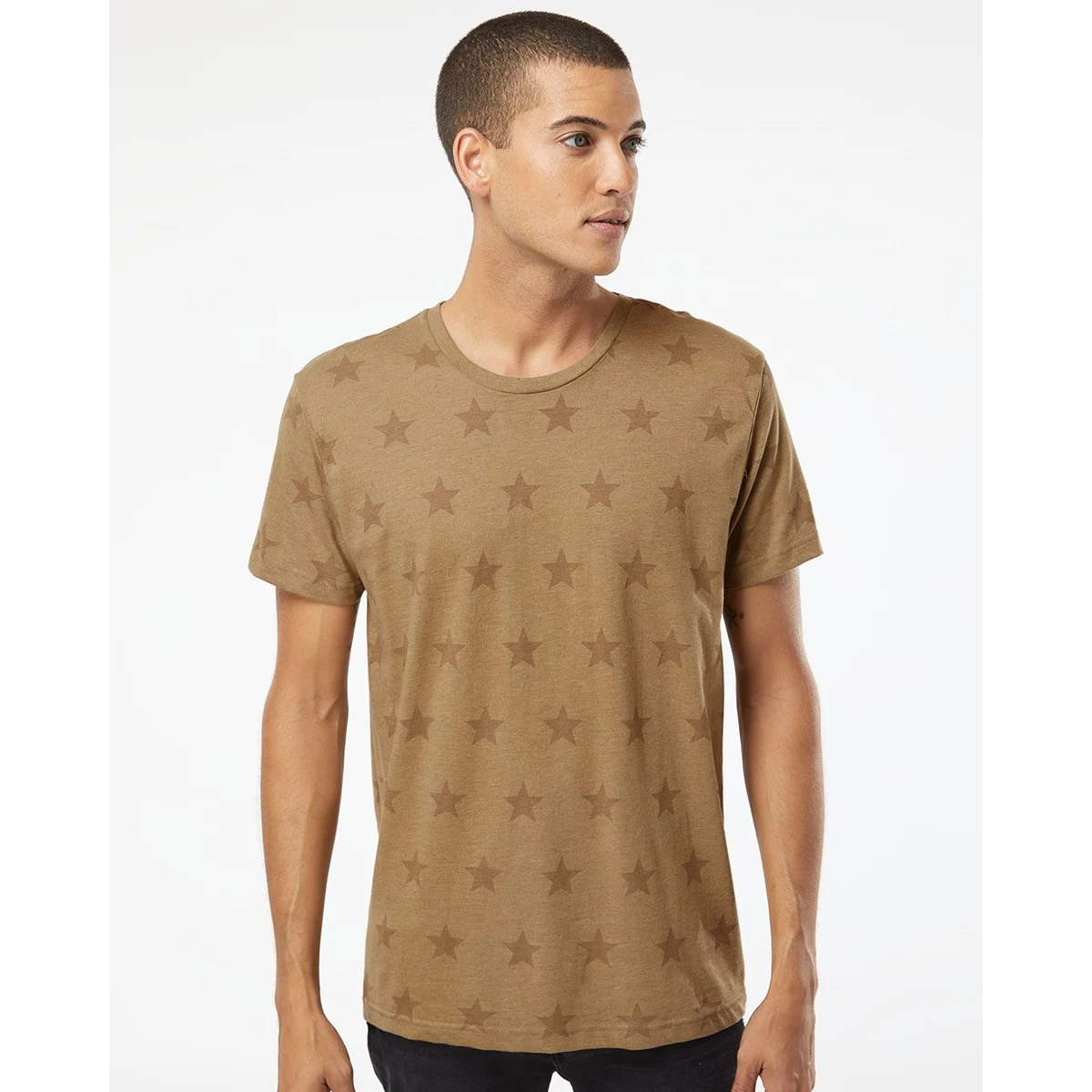Unisex Star Print Tee - 3929 1