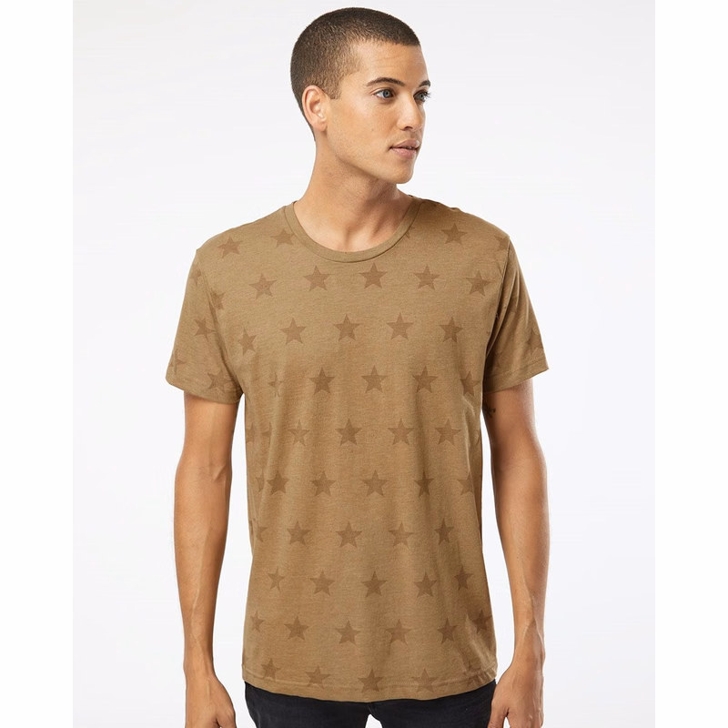Unisex Star Print Tee - 3929