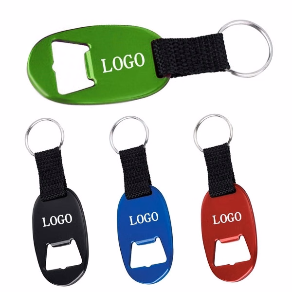 Oval Bottle Opener w/ Key Chain