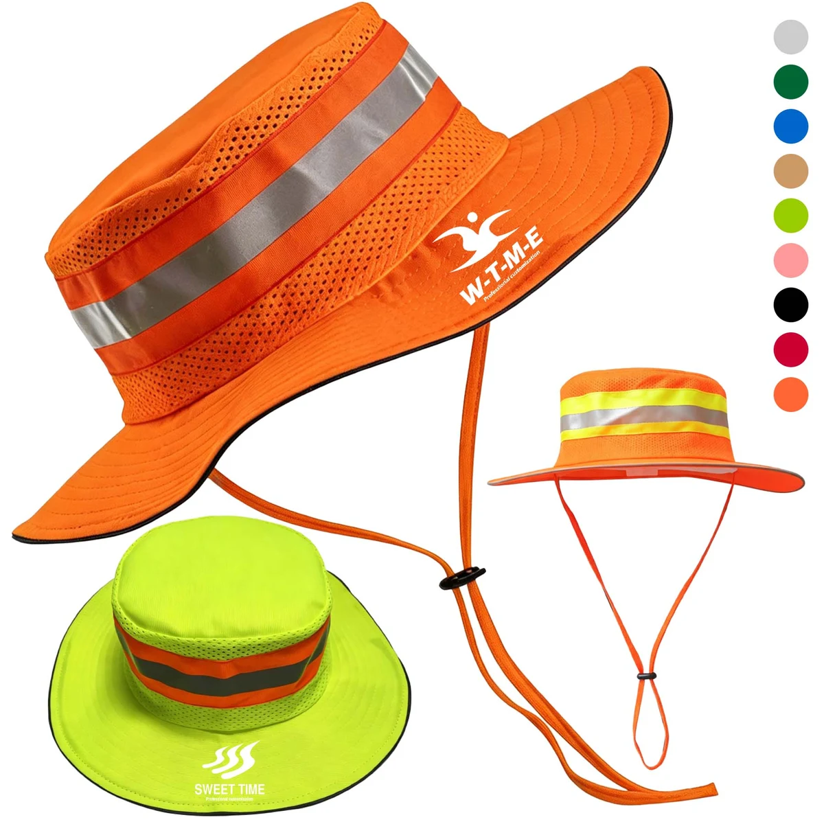 Unisex High Visibility Reflective Bucket Hat 1