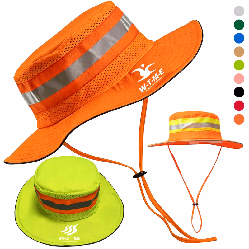 Unisex High Visibility Reflective Bucket Hat