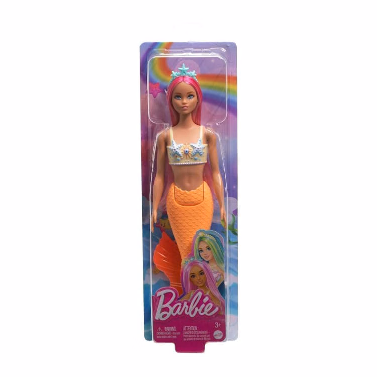 Barbie Mermaid Dolls Peach and Pink - 11.5"