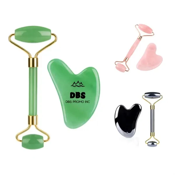 Luxurious Facial Roller Quartz Gua Sha Beauty Massage Tool 1