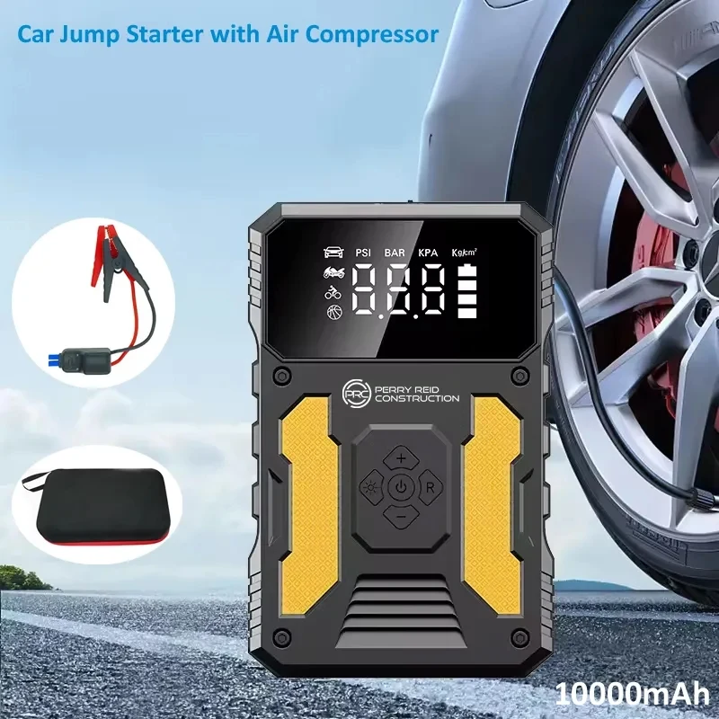 12V Jump Starter Power Bank With Air Compressor 1