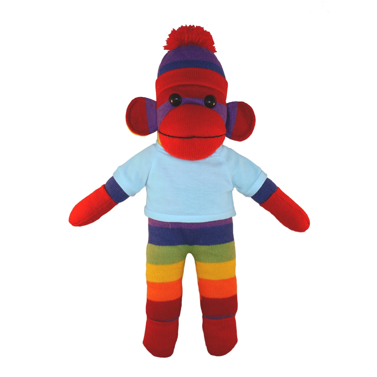 Rainbow Sock Monkey with Tee 1
