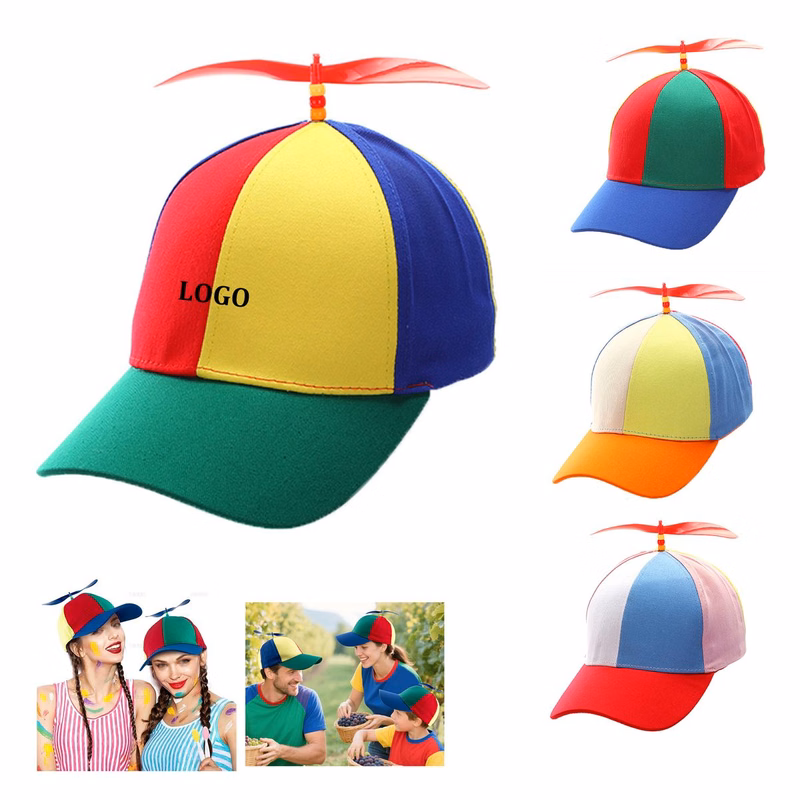 Rainbow Propeller Hat