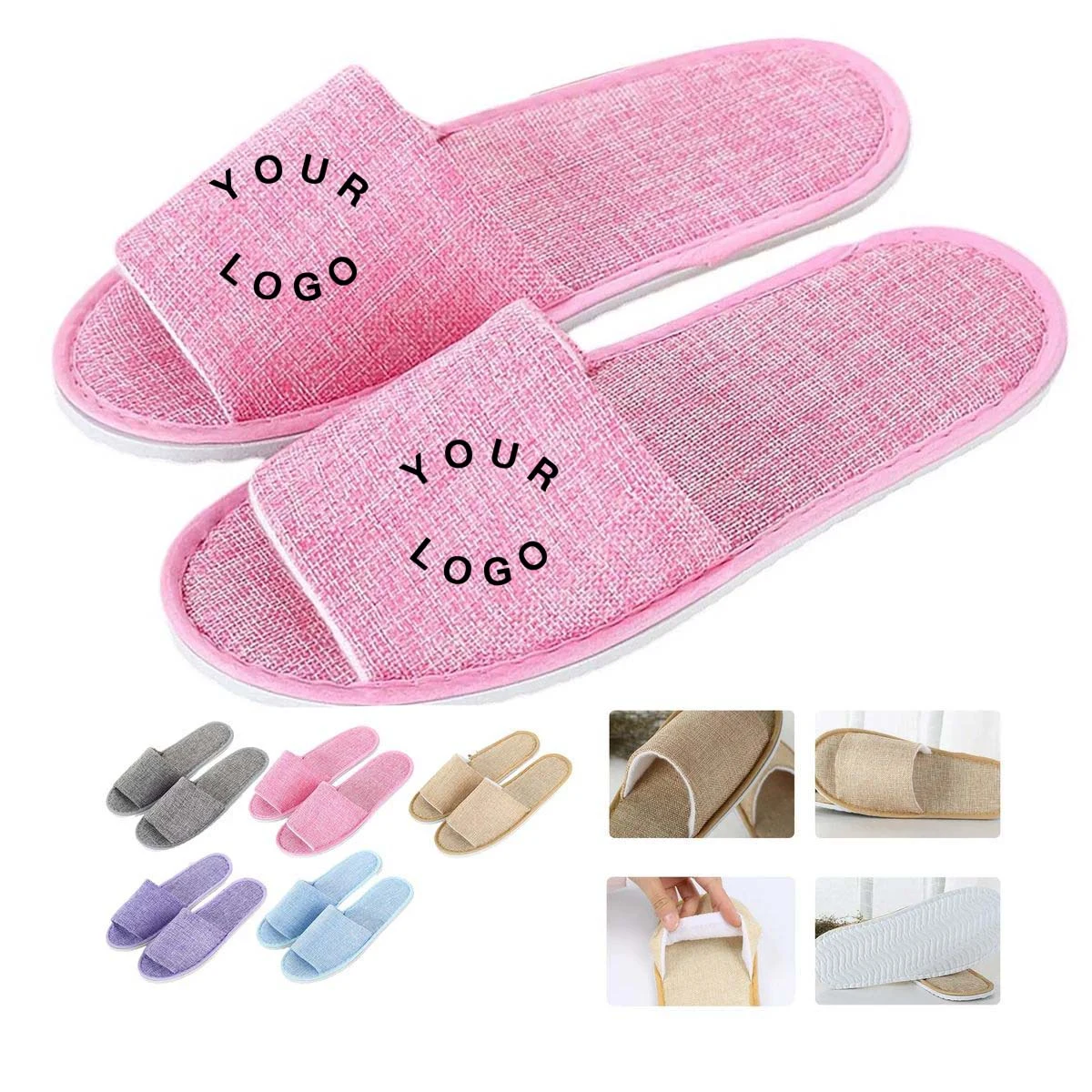 Disposable Linen Slippers for Hotels and Resorts 1