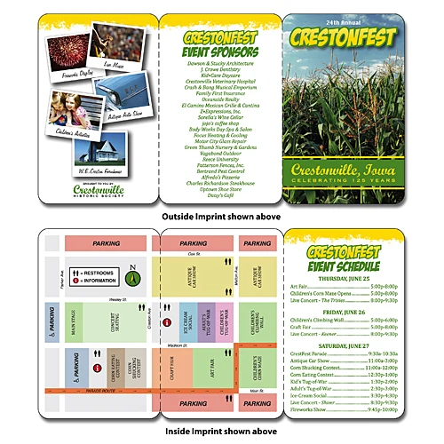 Laminated Wallet Card - 6.75x3.5 (Flat Size) Triple-Fold - 14 pt. 1