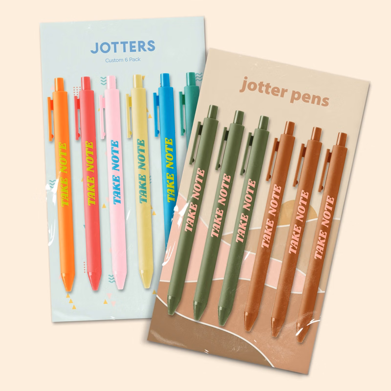CUSTOM PEN PACKS - 6 PACK - JOTTER